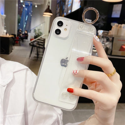 Transparent Shockproof Frame Case For iPhone